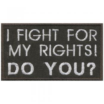 Aufnäher Applikation Spruch - I fight for... - 02999 - Gr. ca. 9cm x 5cm