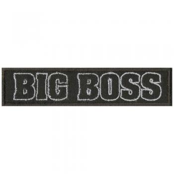 Aufnäher Applikation Spruch - BIG BOSS - 03068 - Gr. ca.9cm x 2cm