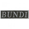 AUFNÄHER - BUNDI - Gr. 9cm x 2cm (03198) Stick Wappen Applikation Patches