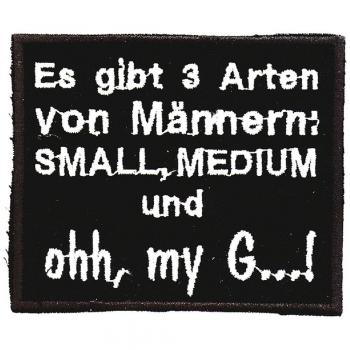 Aufnäher - Es gibt 3 Arten von .... - 03237 - Gr. ca. 8,5 x 7 cm - Patches Stick Applikation