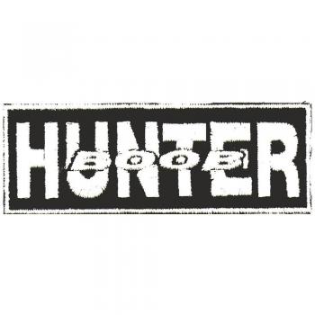 Aufnäher - HUNTER - Gr. ca. 9,5 x 3,5 cm - Patches Stick Applikation