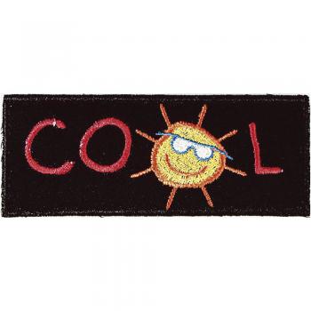 Aufnäher - COOL- 04001 - Gr. ca. 10,5 x 4 cm - Patches Stick Applikation