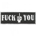 Aufnäher - FUCK YOU - 04050 - Gr. ca. 8,5 x 3 cm - Patches Stick Applikation