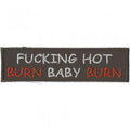 Aufnäher - Fucking Hot... - 04189 - Gr. ca 10,5 cm x 3 cm - Patches Stick Applikation