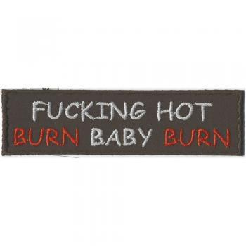 Aufnäher - Fucking Hot... - 04189 - Gr. ca 10,5 cm x 3 cm - Patches Stick Applikation
