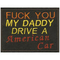 Aufnäher - FUCK YOU... - 06058 - Gr. ca. 10 x 8cm - Patches Stick Applikation