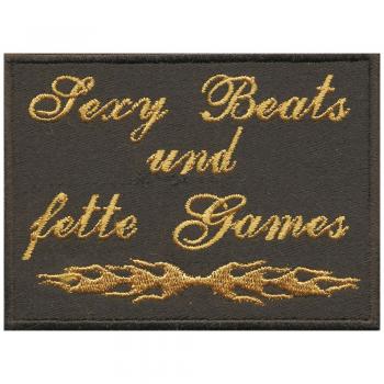 Aufnäher - Sexy Beats... - 06059 - Gr. ca. 9 x 7 cm - Patches Stick Applikation