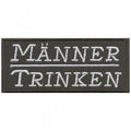 Aufnäher - Männer trinken - 06069 - Gr. ca. 8,5 x 4 cm - Patches Stick Applikation