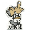 Aufnäher - FUCK - 06088 - Gr. ca. 8 x 12 cm - Patches Stick Applikation