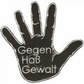 AUFNÄHER - Gegen Haß Gewalt - 00019- Gr. ca. 9 x 9 cm - Patches Stick Applikation