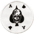 AUFNÄHER - Totenkopf - Ass Karte - 01913 - Gr. ca. 7 cm Durchmesser - Patches Stick Applikation