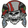 AUFNÄHER - Totenkopf - 01968 - Gr. ca. 8,5 x 8,5 cm - Patches Stick Applikation