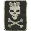 AUFNÄHER - Totenkopf - Girl - 01973 - Gr. ca. 5 x 7 cm - Patches Stick Applikation