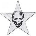 AUFNÄHER - Totenkopf Stern - 03004 - Gr. ca. 7 x 7 cm - Patches Stick Applikation