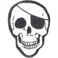 AUFNÄHER - Totenkopf Pirat - 04319 - Gr. ca. 6,5 x 8,5 cm - Patches Stick Applikation