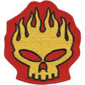 Aufnäher - Totenkopf Fire - 04757 - Gr. ca. 6,5 x 7 cm - Patches Stick Applikation
