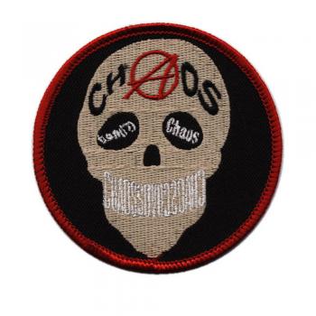 AUFNÄHER - Anarchie Totenkopf - 06024 - Gr. ca. Ø 7 cm - Patches Stick Applikation