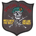 AUFNÄHER - Totenkopf Wappen - 04610 - Gr. ca. 7,5 x 7,5 cm - Patches Stick Applikation