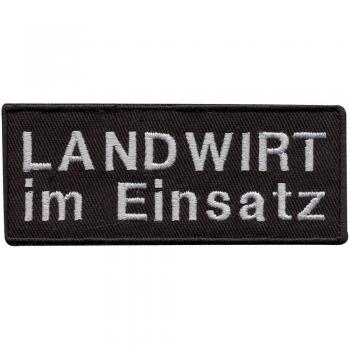 Aufnäher - Landwirt im Einsatz - 01002 - Gr. ca. 9,5 x 4 cm - Patches Stick Applikation