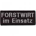 Aufnäher - FORSTWIRT IM EINSATZ - 01003 - Gr. ca. 9,5 x 4cm - Applikation Patches Stick