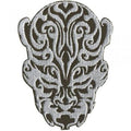 AUFNÄHER - Tribal Tatoo in Kopfform - 00008 - Gr. ca. 7 x 8,5 cm - Patches Stick Applikation