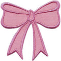 Aufnäher - Rosa Schleife - 00845 - Gr. ca 6,5 x 6 cm - Patches Stick Applikation