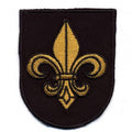 AUFNÄHER - Wappen mit heraldischer Lilie - 01020 - Gr. ca. 7x 5,5 cm - Patches Stick Applikation