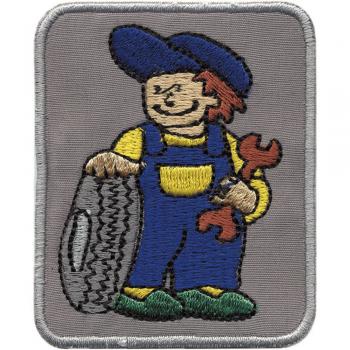 AUFNÄHER - Kfz-Mechaniker - 01942 - Gr. ca. 5,5cm x 7 cm - Patches Stick Applikation