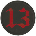 AUFNÄHER - 13 - 03048 - Gr. ca. 6,5 cm - Patches Stick Applikation