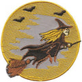Aufnäher - Fliegende Hexe - 03159 - Gr. ca. 7,5 cm - Patches Stick Applikation