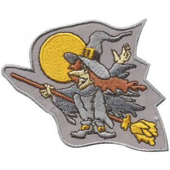 Aufnäher - Hexe bei Vollmond - 03161 - Gr. ca. 9 x 7 cm - Patches Stick Applikation