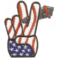 Aufnäher - USA Peace - 03164 - Gr. ca. 6 x 6,5 cm - Patches Stick Applikation