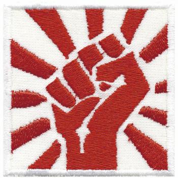 Aufnäher - Faust - 04122 - Gr. ca. 5,5 x 5,5 cm - Patches Stick Applikation