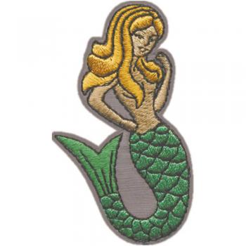 AUFNÄHER - Meerjungfrau - 06026 - Gr. ca. 4 x 7cm - Patches Applikation Stick Aufbügler