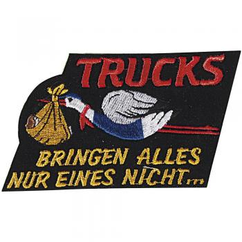 Aufnäher - TRUCKS bringen alles... - 04293 - Gr. ca. 10 x 6,5 cm - Patches Stick Applikation