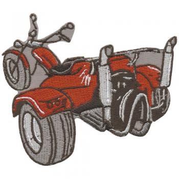 AUFNÄHER - Trike rot - 04407 - Gr. ca. 10 x 8,5 cm - Patches Stick Applikation