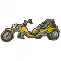 AUFNÄHER - Trike gelb - 04831 - Gr. ca. 14,5 x 5 cm - Patches Stick Applikation