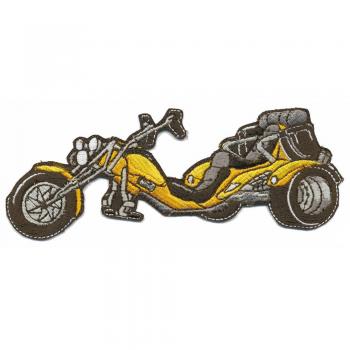 AUFNÄHER - Trike gelb - 04845 - Gr. ca. 16,5 x 6 cm - Patches Stick Applikation