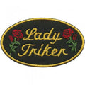 AUFNÄHER - Lady Triker - 06153 - Gr. ca. 8 x 5 cm - Patches Stick Applikation