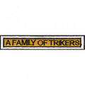 AUFNÄHER - A Family of Trikers - 06155 - Gr. ca. 12 x 2 cm - Patches Stick Applikation