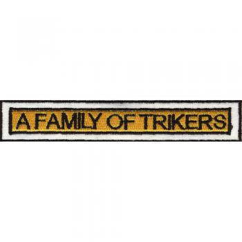 AUFNÄHER - A Family of Trikers - 06155 - Gr. ca. 12 x 2 cm - Patches Stick Applikation