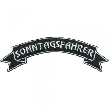 AUFNÄHER - Sonntagsfahrer - 06100 - Gr. ca. 13 x 2,5 cm - Patches Stick Applikation