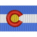 AUFNÄHER - USA - Colorado - 05536 - Gr. ca. 8 x 5 cm - Patches Stick Applikation
