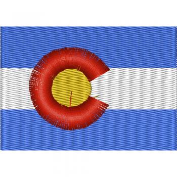 AUFNÄHER - USA - Colorado - 05536 - Gr. ca. 8 x 5 cm - Patches Stick Applikation