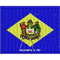 AUFNÄHER - USA - Delaware - 05538 - Gr. ca. 8 x 5 cm - Patches Stick Applikation