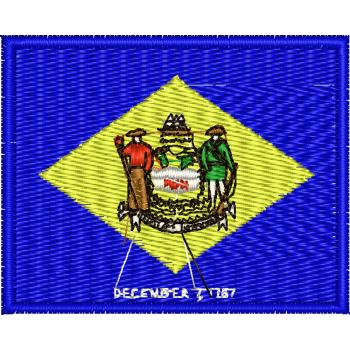 AUFNÄHER - USA - Delaware - 05538 - Gr. ca. 8 x 5 cm - Patches Stick Applikation