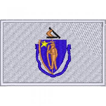 AUFNÄHER - USA - Massachusetts - 05572 - Gr. ca. 8 x 5 cm - Patches Stick Applikation