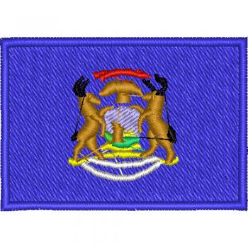 AUFNÄHER - USA - Michigan - 05573 - Gr. ca. 8 x 5 cm - Patches Stick Applikation