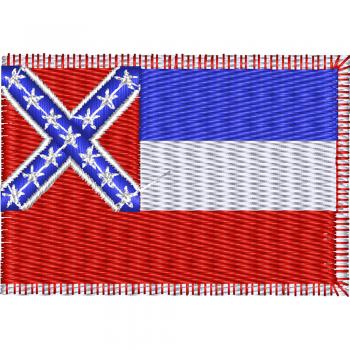 AUFNÄHER - USA - Mississippi - 05575 - Gr. ca. 8 x 5 cm - Patches Stick Applikation