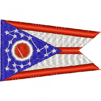 AUFNÄHER - 05585 - Ohio - Gr. ca. 8 x 5 cm - Patches Stick Applikation